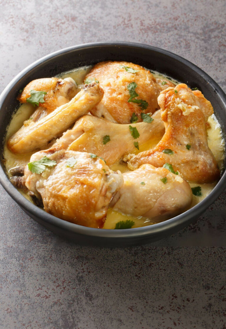 roasted basil chicken and onion soup​